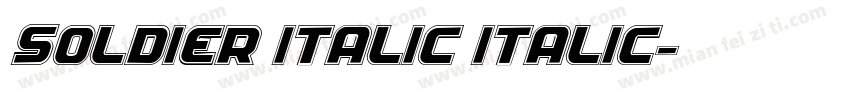 Soldier Italic Italic字体转换